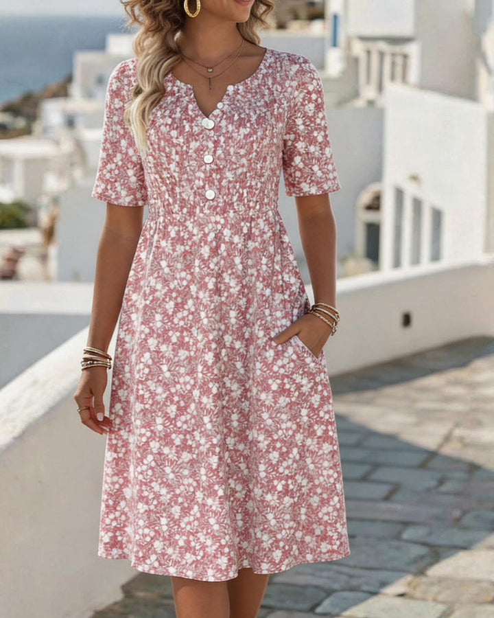 Carmen | Vestido Midi Floral Suelto y Ligero