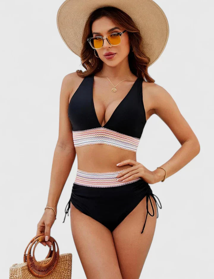 Bohème | Bikini Halter con Crochet y Cintura Alta