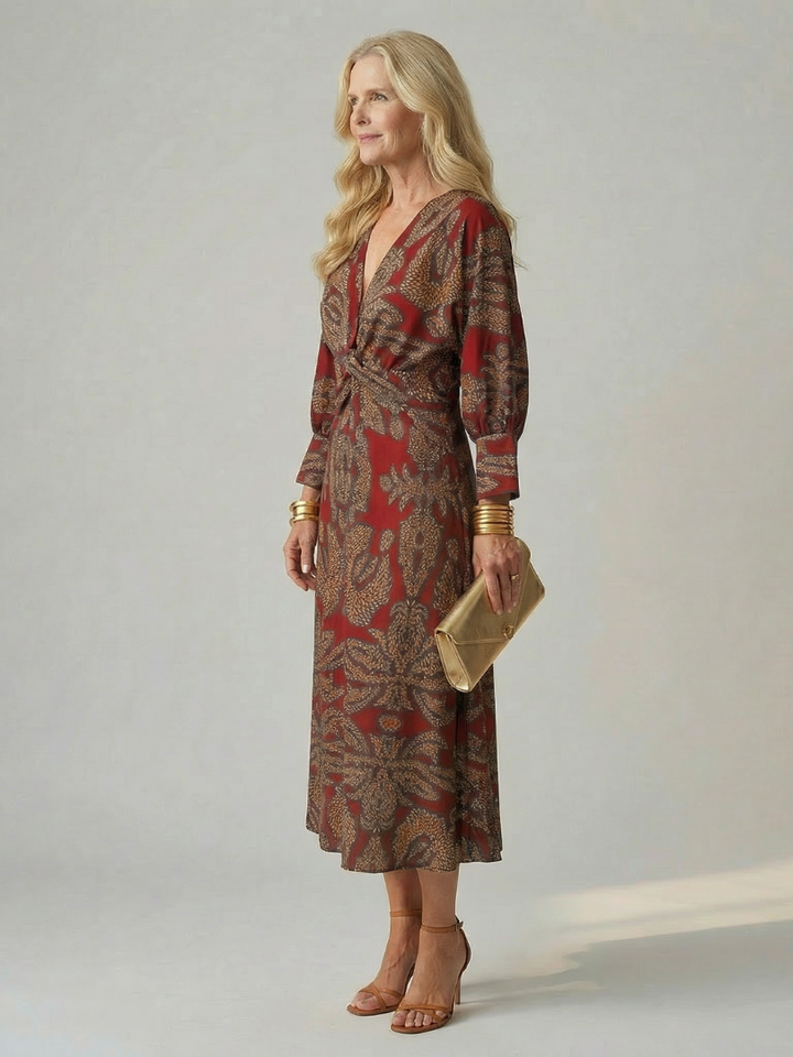 Alicia | Vestido midi cruzado
