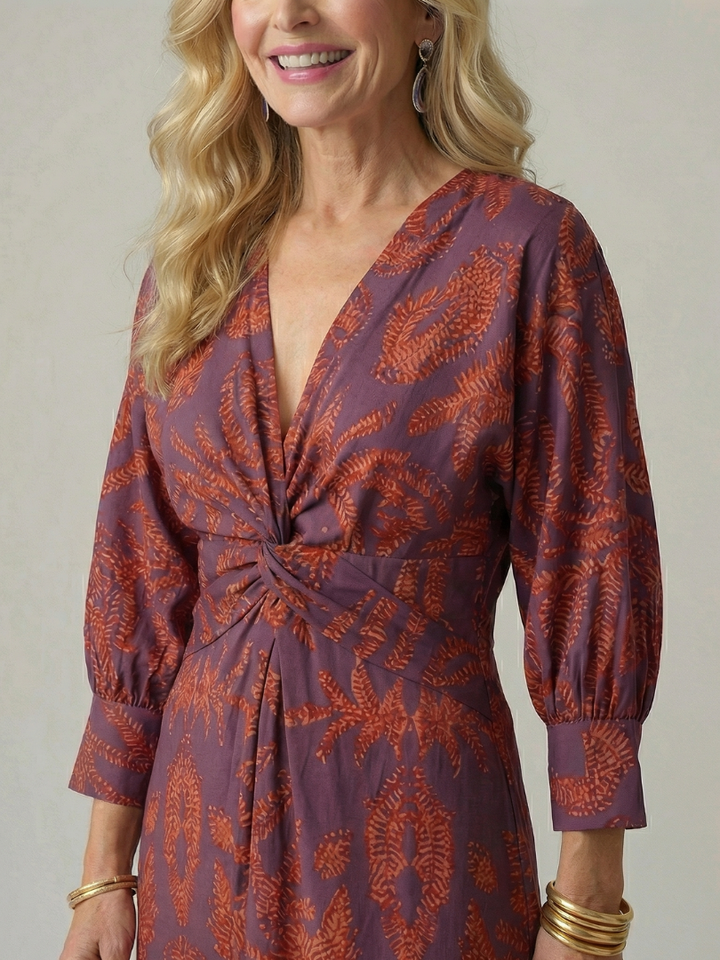 Alicia | Vestido midi cruzado