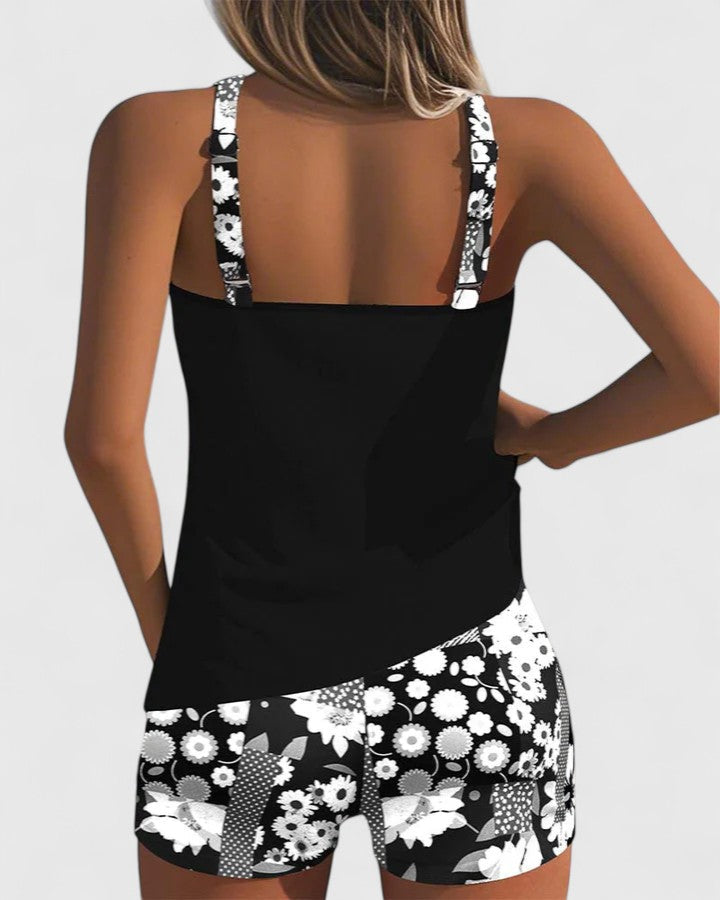 Triana | Tankini Floral Deportivo