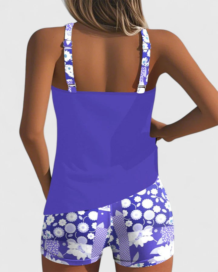 Triana | Tankini Floral Deportivo