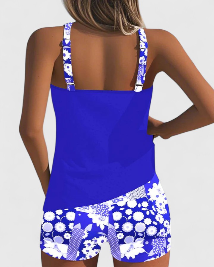 Triana | Tankini Floral Deportivo