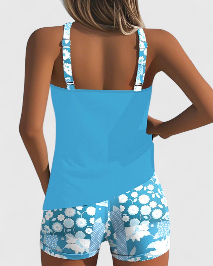 Triana | Tankini Floral Deportivo