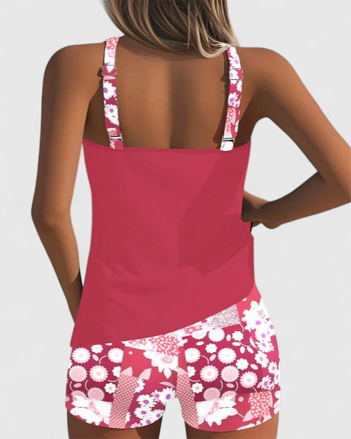 Triana | Tankini Floral Deportivo