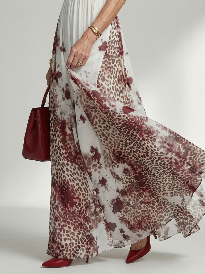 Graciela | Vestido maxi plisado