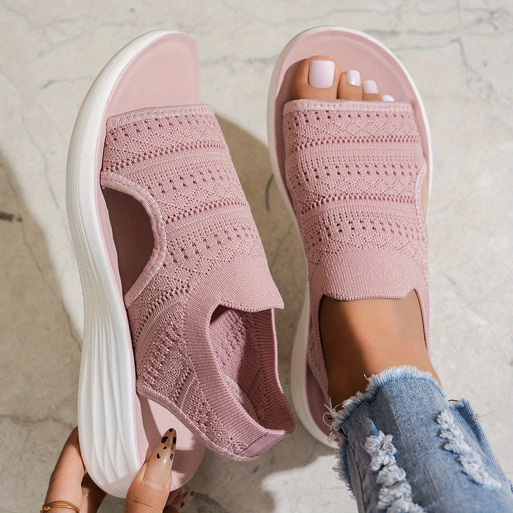 Sofía | Sandalias Ortopédicas de Punto con Suela Amortiguada