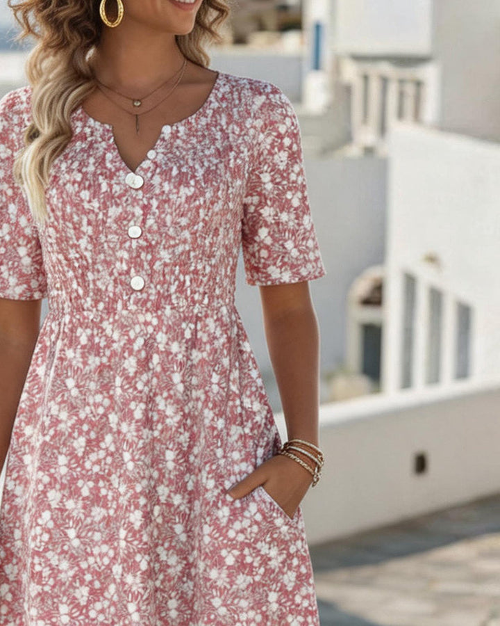 Carmen | Vestido Midi Floral Suelto y Ligero
