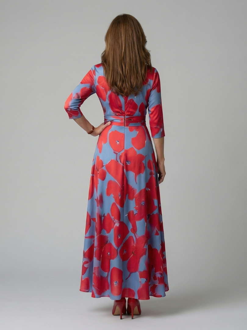 Juana | Vestido midi con escote cruzado