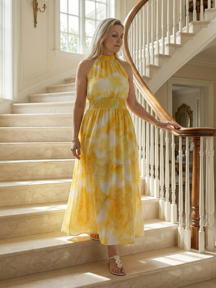 Martina | Vestido midi halter