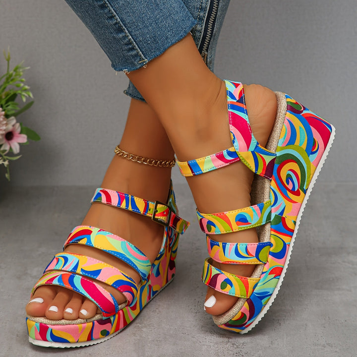 Selora | Sandalias de Plataforma con Tira en el Tobillo