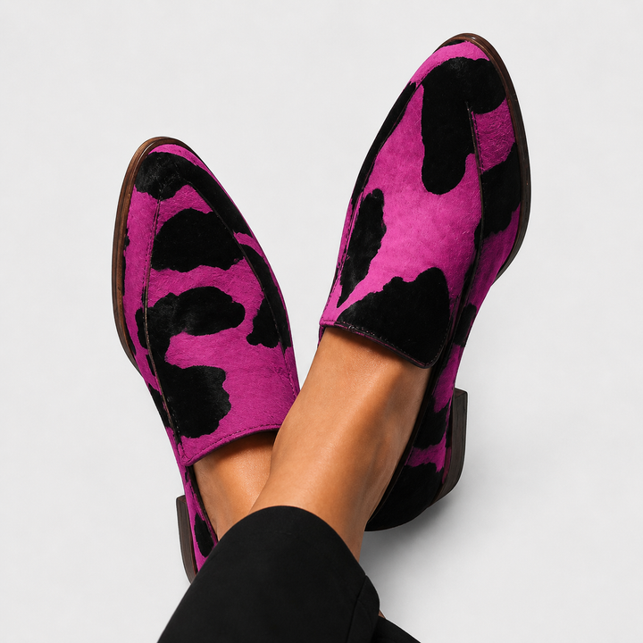 Paloma | Mocasines estampado vaca