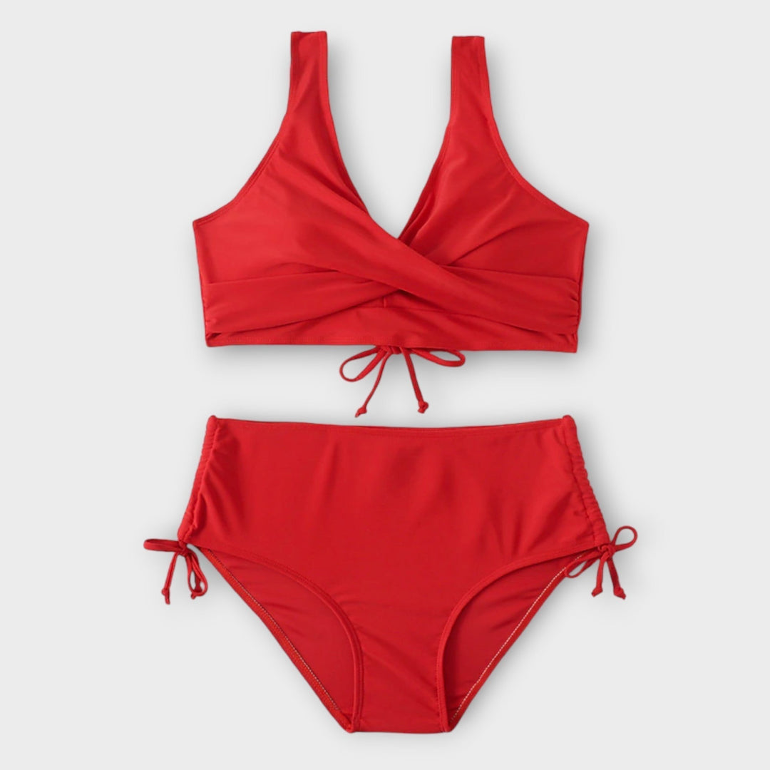Sofia | Bikini Wrap con Cintura Alta y Cordones