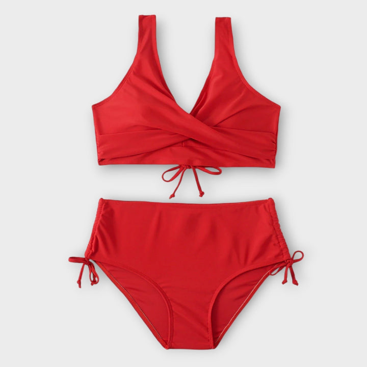 Sofia | Bikini Wrap con Cintura Alta y Cordones