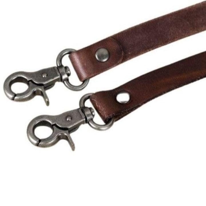 Bolso de hombro de cuero auténtico para damas