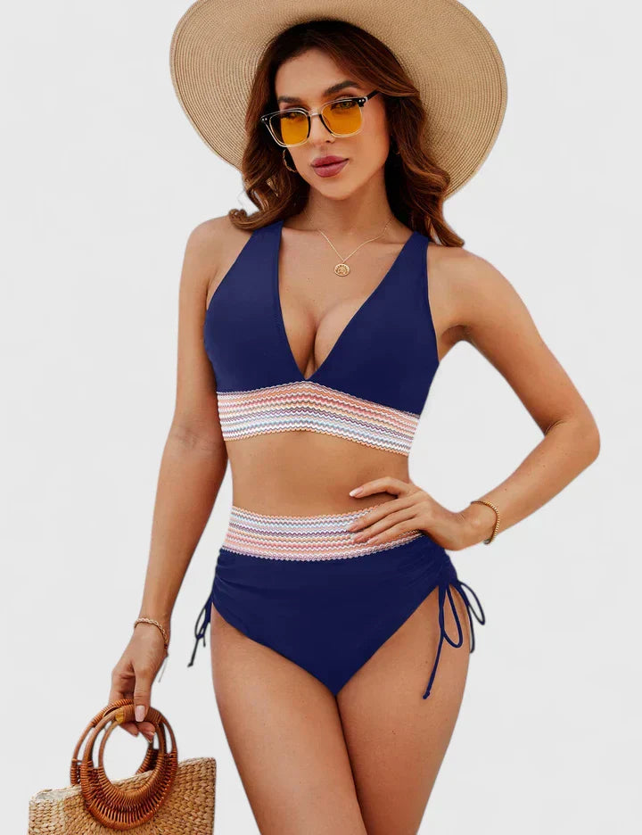 Bohème | Bikini Halter con Crochet y Cintura Alta