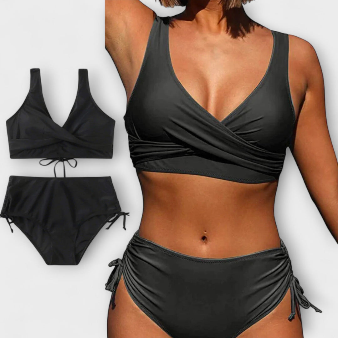 Sofia | Bikini Wrap con Cintura Alta y Cordones