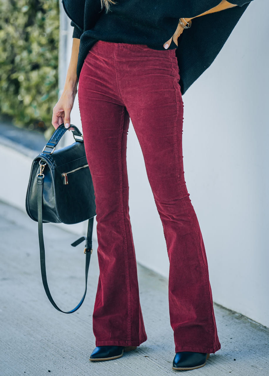CHLOE | Pantalones acampanados de pana