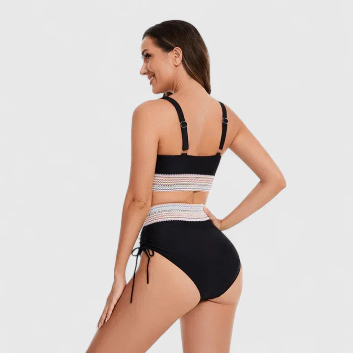 Bohème | Bikini Halter con Crochet y Cintura Alta