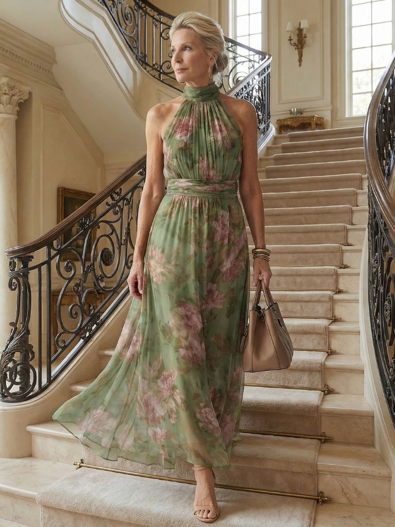 Mirella | Vestido midi halter