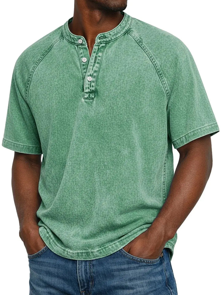 Álvaro™| Camisa vintage de hombre con botones