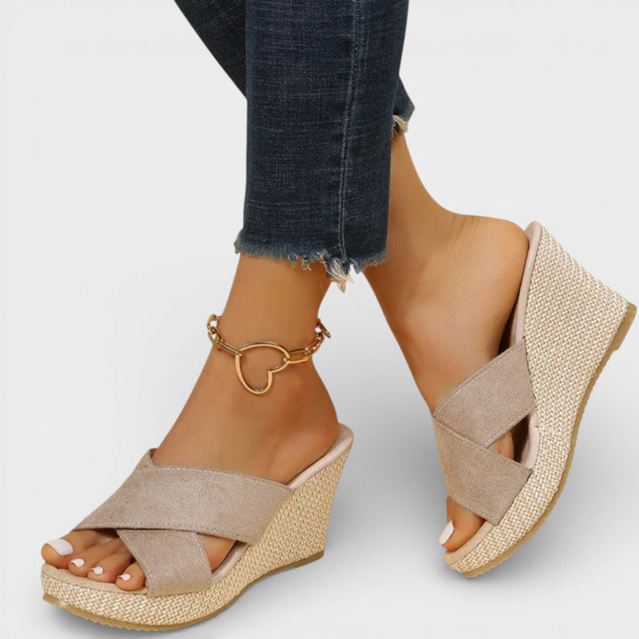 Sandalias Cuña Mujer Plataforma Tiras