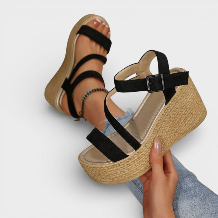Sandalias Esparto Cuña Mujer
