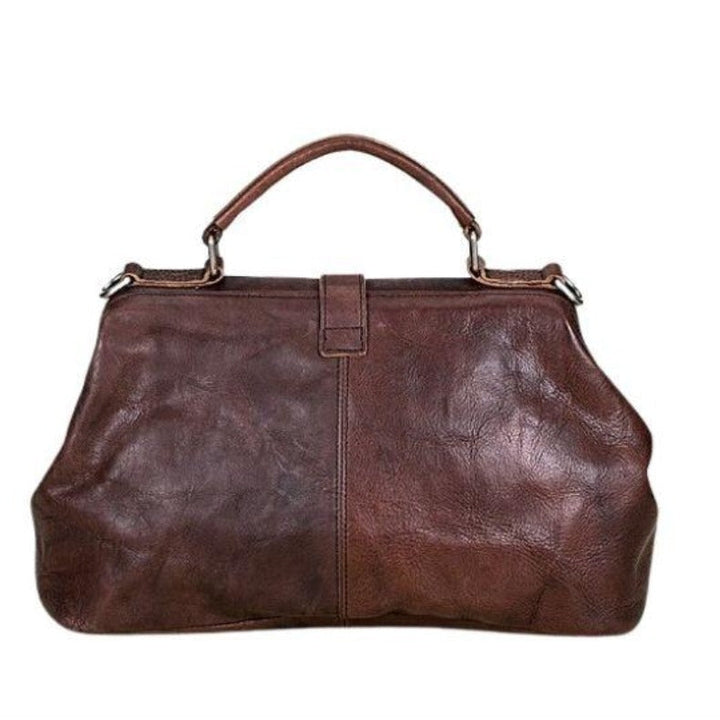 Bolso de hombro de cuero auténtico para damas