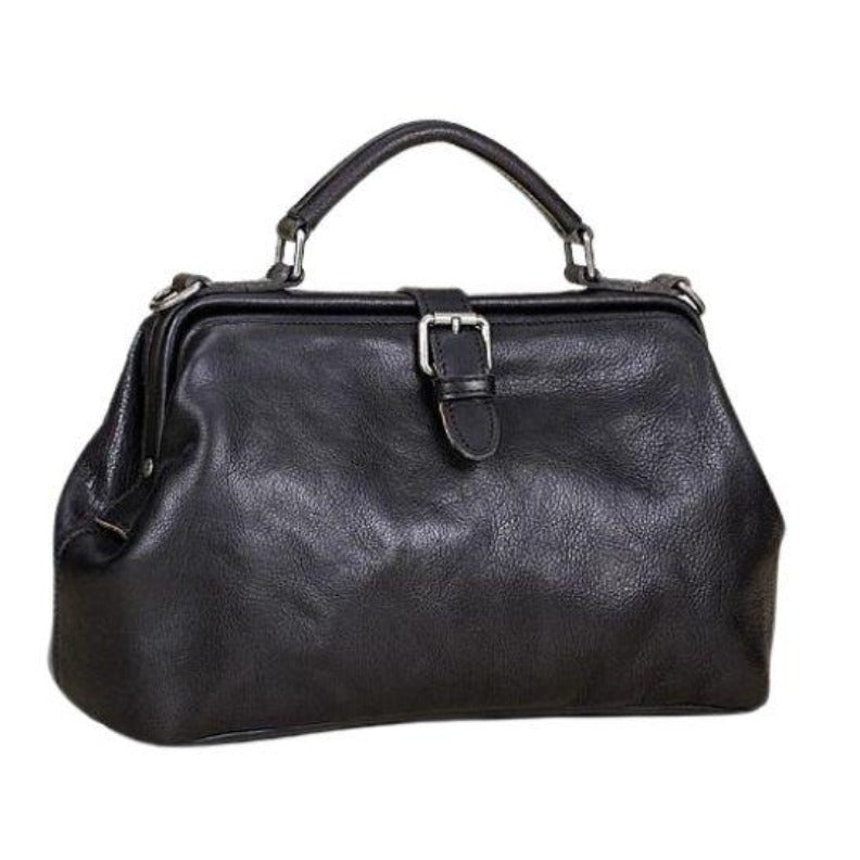 Bolso de hombro de cuero auténtico para damas