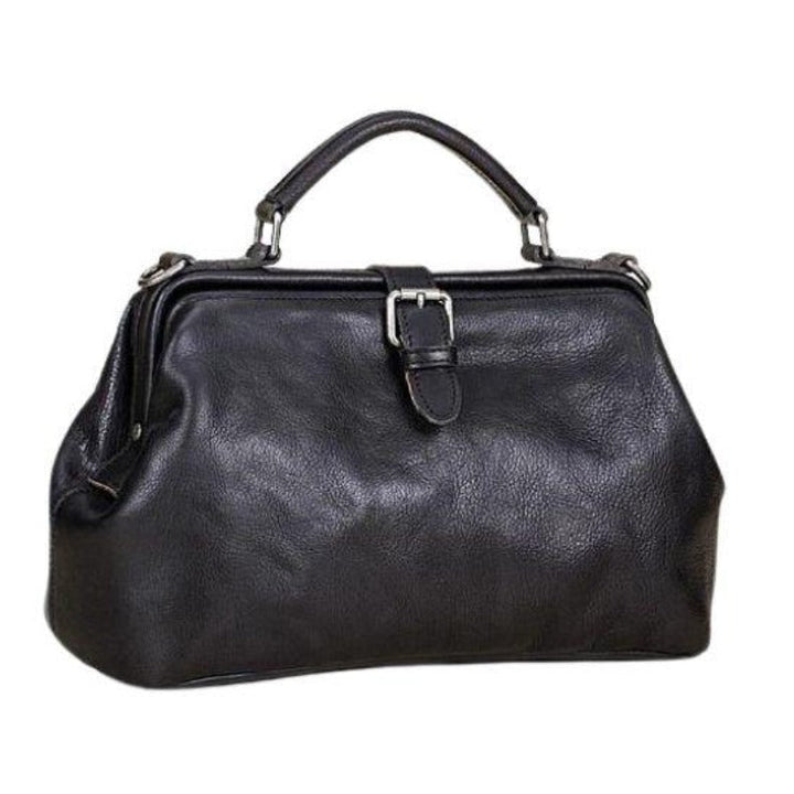 Bolso de hombro de cuero auténtico para damas
