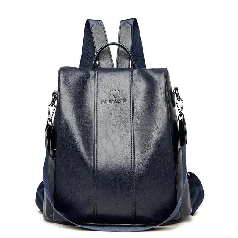 Mochila de PU de cuero premium y segura