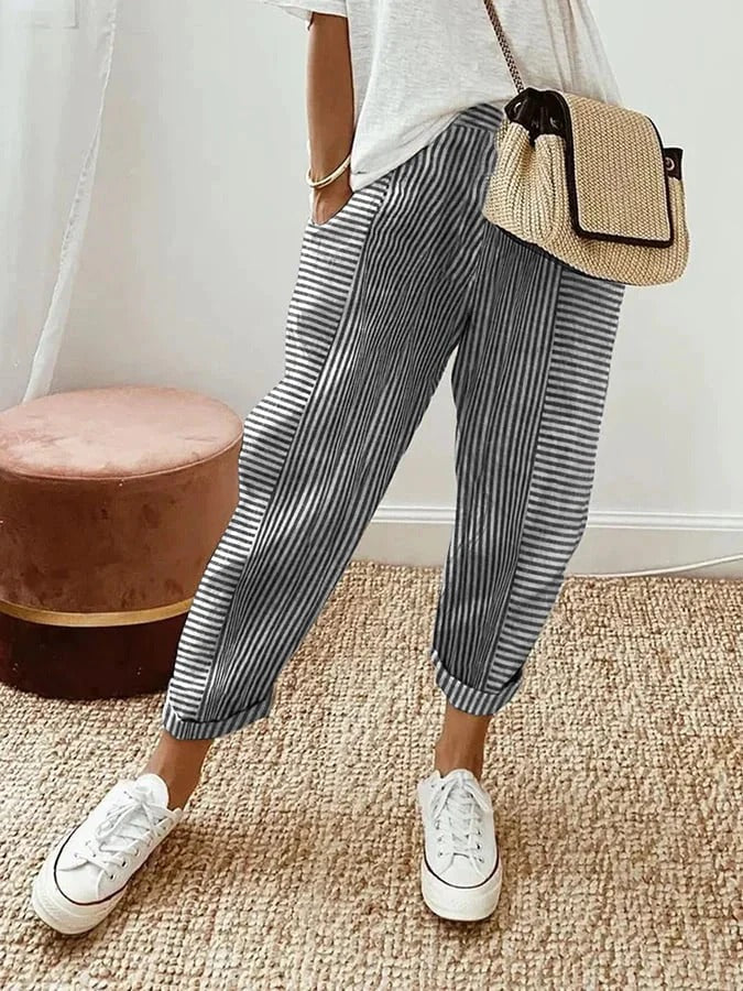 Lore | Pantalón de Rayas Cómodo y Elegante