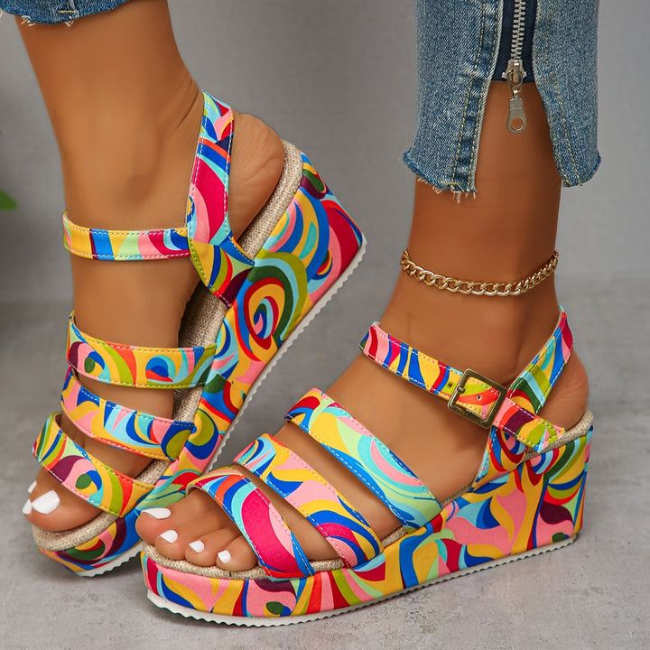 Selora | Sandalias de Plataforma con Tira en el Tobillo