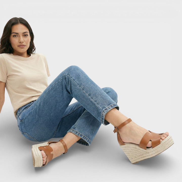 Sandalias de Cuña Elegantes Mujer