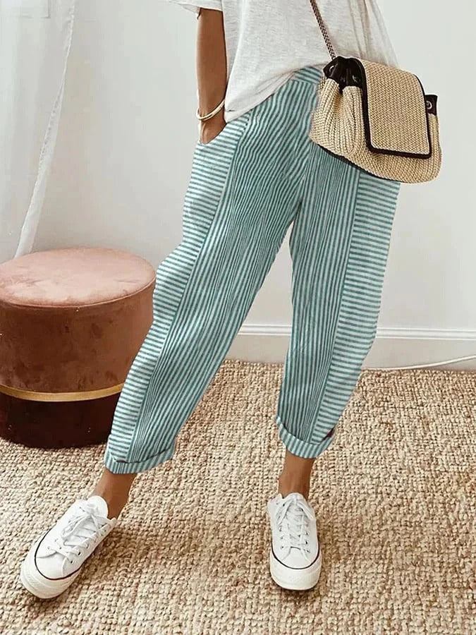 Lore | Pantalón de Rayas Cómodo y Elegante
