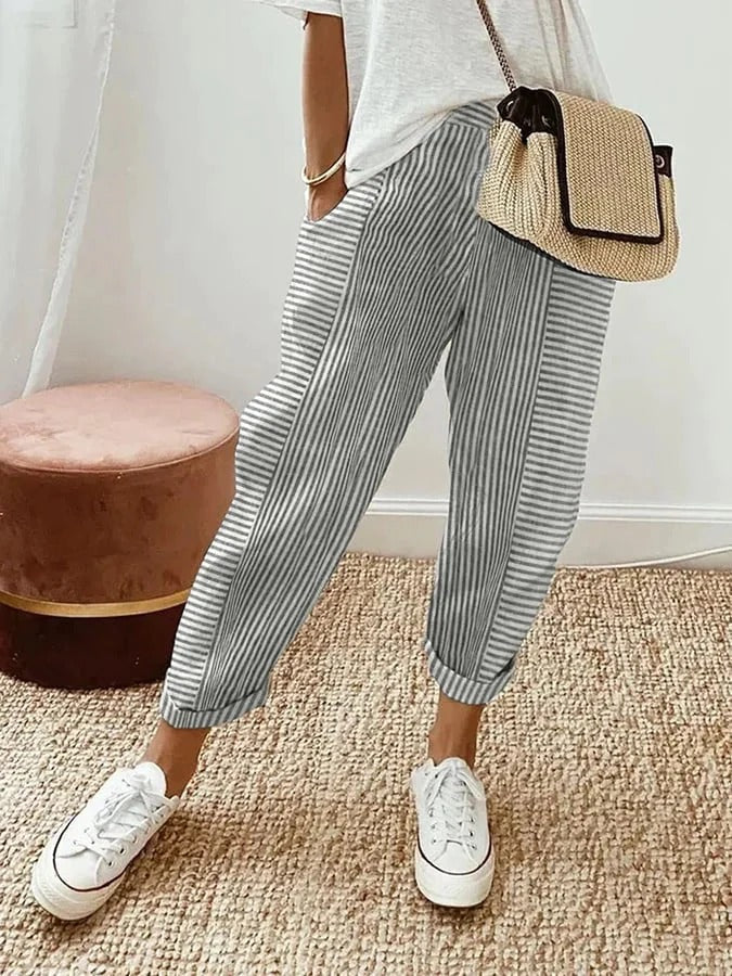 Lore | Pantalón de Rayas Cómodo y Elegante