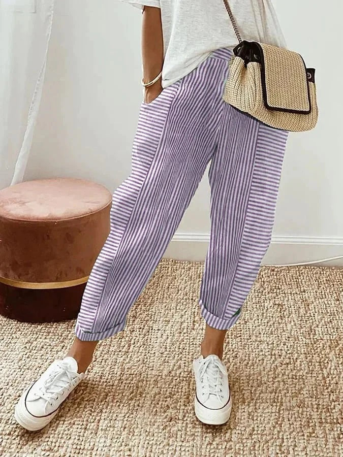 Lore | Pantalón de Rayas Cómodo y Elegante