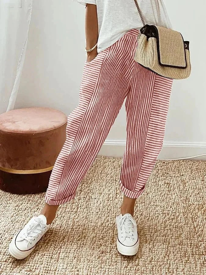 Lore | Pantalón de Rayas Cómodo y Elegante
