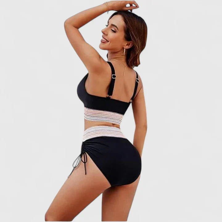 Bohème | Bikini Halter con Crochet y Cintura Alta