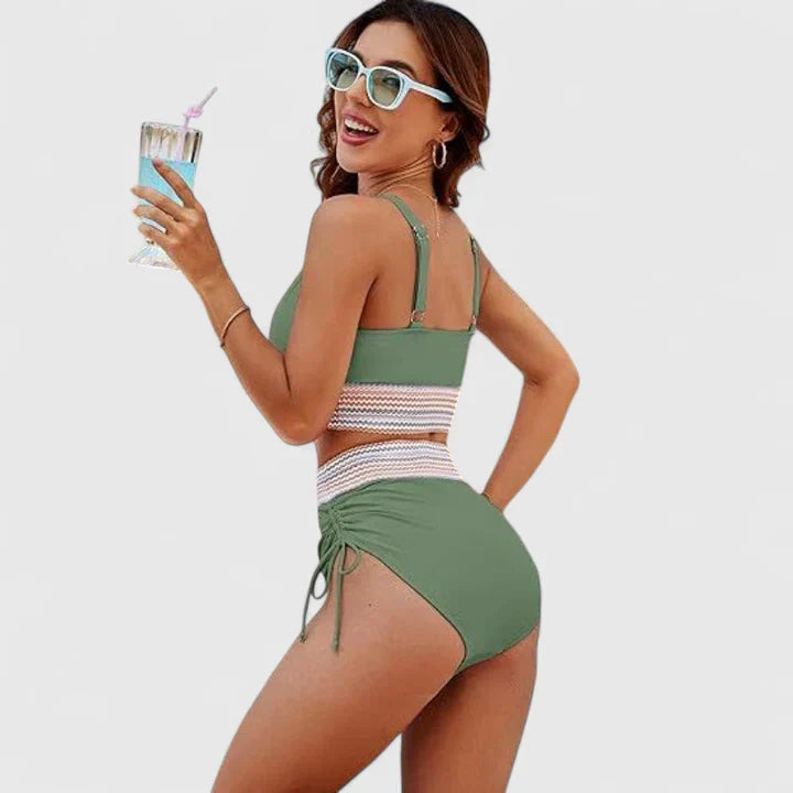 Bohème | Bikini Halter con Crochet y Cintura Alta